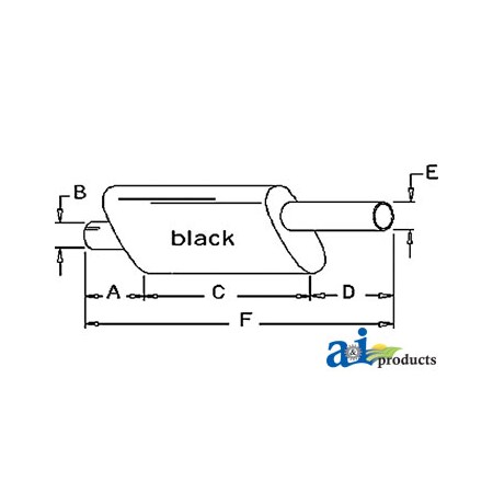 A & I Products Muffler 23" x10" x5" A-AT13044